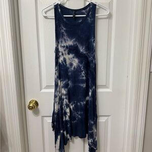 Final Touch Blue and White Tie-Dye dress